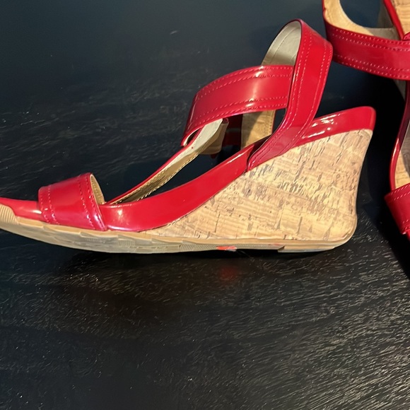 Patent leather ted cork wedge sandal - Picture 3 of 9